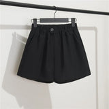 Zingj Photo Suit Shorts Female Summer 2024 New High Waist Loose Pink Five Split Pants Straight Tube Hong Kong Flavor Casual