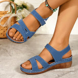 Vela With Thick-Soled Sandals Women's Hollow Embossed Slopes And Beach Cool