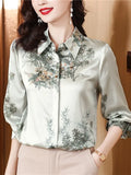 Fashion Shirts for Women OL Elegant Women Blouses Spring New Women's Luxury Blouses Female Clothing Basic Floral Women