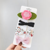 New Leopard Printed Bowknot Hair Clips For Cute Girls Lace Handmade Hairpins Boutique Barrettes Kids Hair