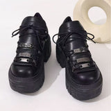 New Black Old Dad Shoes Thick-Soled Women's Shoes Heavy Metal Personality Goo-Punk Boots