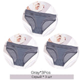 3PCS/Set Transparent Mesh Women's Panties Low Waist Ladies Briefs Female Underpants Fashion Girl Panty Lingerie
