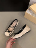 Zingj Pink Ballet Single Shoes Women's Shoes 2024 New French Spring And Fall Mary Jane Gentle Evening Shoes-Outfit