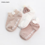 Pairs/lot 0 to 24M Spring Summer Baby Socks Solid Color Infant Baby Floor Socks Soft Cotton Anti-slip Boat Socks For