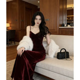 Dress 2025 Explosion New High-End Embroidery Long-Term Collection Waist Thin