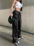 Vintage Multi Pocket Patched Cargo Jeans- Outfit