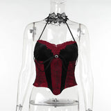 Summer New Spice Girl Vest Fashion Colour Temperament, Slim Waist Girdle, Neck Suspender And