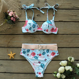 Waist Bikini Set 2021 New Arrivals Bikinis Women Swimsuit Halter Push Up Bathing Suit Beachwear Heart Belt Biquini