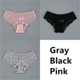 Sexy Women Lace Panties Underwear Seamless Transparent Panties Thongs Low Waist Hollow Briefs Solid Female Panty