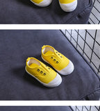 Candy Color Kids Shoes For Girl Children Canvas Shoes White Sneakers Comfortable Boys Flat School