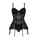 Sexy Bustier and Corset Women High Elastic Gothic Corset Waist Trainer bodysuit Breathable Corsets Women's