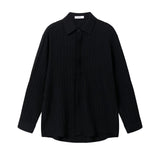 Blouse Korean Version Of Loose Casual Long-Sleeved Shirt Men's Trend Handsome Striped Non-Ironing Shirt