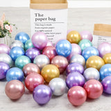 5/10/12inch Glossy Metal Pearl Latex Balloons Thick Chrome Metallic Colors helium Air Balls Globos Birthday Party