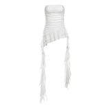 2024 Summer New Women's Clothing Solid Color Repair Street Fashion Word-Collar Sleeveless Wrinkle