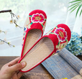 Zingj Embroidered Women's Cloth Shoes Baotou Cool Drag Leisure Summer Walk Shopping Travel Cow Tendon Bottom
