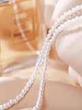 Faux Pearl Choker Necklace- Outfit