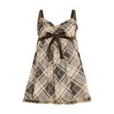 Style Bow Strap Sling Vest Hottie Sexy V-Neck Doll Shirt Sleeveless Top
