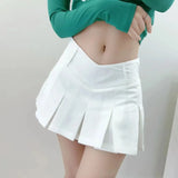 Half-Dress Sexy Anti-Walking Light Body 100 Folding Skirt Hot Girl Low-Rise Thin Pure Desire Short Skirt Spring And Summer