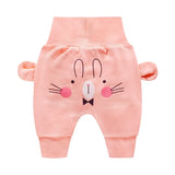 Cute Pants Boys Girl Cartoon High Waist Protection Belly Children Toddler Spring Autumn Winter Newborn Warm Velvet
