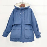 Winter Jacket Women Large Natural Fox Fur White Duck Down Coat Thick Parkas Warm Sash Tie Up Zipper Down Snow
