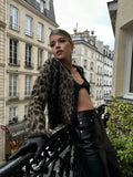 Leopard Printed Short Cardigan- Outfit
