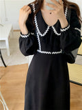 Kitty S-M Office Lady Women Long Dress Spring 2022 Stylish Casual High Waist New Chic Gentle Streetwear OL Slim