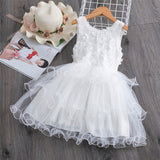 Girl Summer Princess Dress Mesh Chiffon Cake Layers Tutu Outfit Birthday Party Dresses Children Clothing Casual