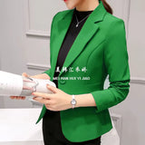 Zingj Spring And Autumn New Professional Joker Suit Long Sleeve Korean Version Temperament Slim Show Thin Suit Jacket Female Short