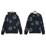 Trendy Sports Shirt Hip-Hop Wood Cotton Printing Suit High Street Loose Hooded Sweater Casual