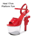 Stripper Shoes Pole Dance High Heels Sexy Women Shoes Transparent Sandals Women Wedding Dress 2020 Pistol Heel Female