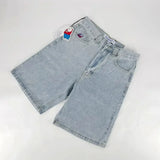 Zingj Y2K Vintage Denim Shorts Men's Harajuku Punk High-Waisted Denim Shorts 211-1-Outfit