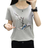 size white t shirt women tops summer 2021 cotton t-shirt women tshirt embroidery tee shirt femme camiseta mujer