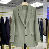 Zingj Small Suit Female Coat Casual Small Loose Korean Version Of The Small Suit Female Design Sense Suit Small Suit Coat