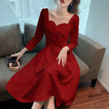 White Long Dress Women Elegant Chic Pearl Spaghetti Strap Prom Dress 2023 Autumn Casual Long Sleeve Evening Party