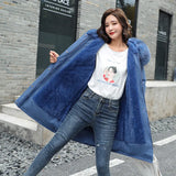 2024 Winter New Women's Cotton-Padded Clothes In The Long Big Hair Collar And Wool Cotton-Padded Jacket Down Cotton-Padded Jacket Cotton-Padded Jacket Coat-Outfit