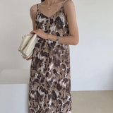 2021 Sexy printing sundress womens camisole midi dress seyx sleeveless vestidos summer