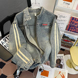 And Autumn Lead Cowboy Coat Men Do Old Water Shuffle Casual Tide Oversize Retro Zipper