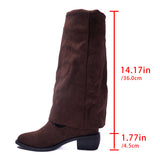 And Cowboy Boots 2025 New Autumn And Winter Large-Size High-Tube Trouser