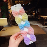 New Girls Cute Plaid Print Star Hairpins For Kids Children Sweet Headband Hair Clips Barrettes Fashion Bow