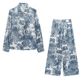 New Female Printed Animal Shirt Prints Casual Pants Ladies