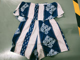 Style Playsuit Floral Print Sexy Rompers Short Overalls Top Macacao Feminino Women Clothes Casual Summer Beach