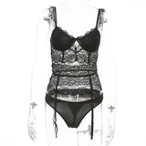 Underwear Set Lingerie Set 3 Pcs Female Underwire Bras For Women Lace Underwear Women Set Lingerie Bra