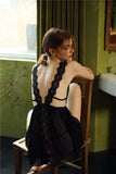 Lace Sexy Nightgown Women Sleepwear V Neck Sleeveless Backless Night Dress Woman Mini Sexy Lingerie For Women