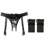 Zingj Black Silk Sling Stockings One Lace Open-Backed Pants Mood Ultra Thin Knee White Silk Stockings Uniform Temptation Garter-Outfit