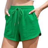 Women With Pocket Sports Shorts Fashion Shorts Drawstring Summer Workout Running Casual Leisure