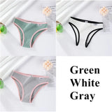 Women Cotton Underwear Panties Female Sexy Briefs Low Waist Pantys Set Seamless Solid Color Intimate Lingerie for Girl