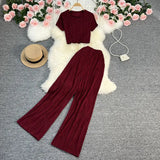 Zingj T-Shirt, High-Waisted, Wide-Leg