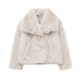 Winter New Women's Artificial Fur Effect Short Coat