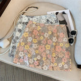 Flowers Sequins Mini Skirt- Outfit