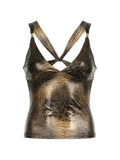 Leopard Print BacklessTank Top- Outfit